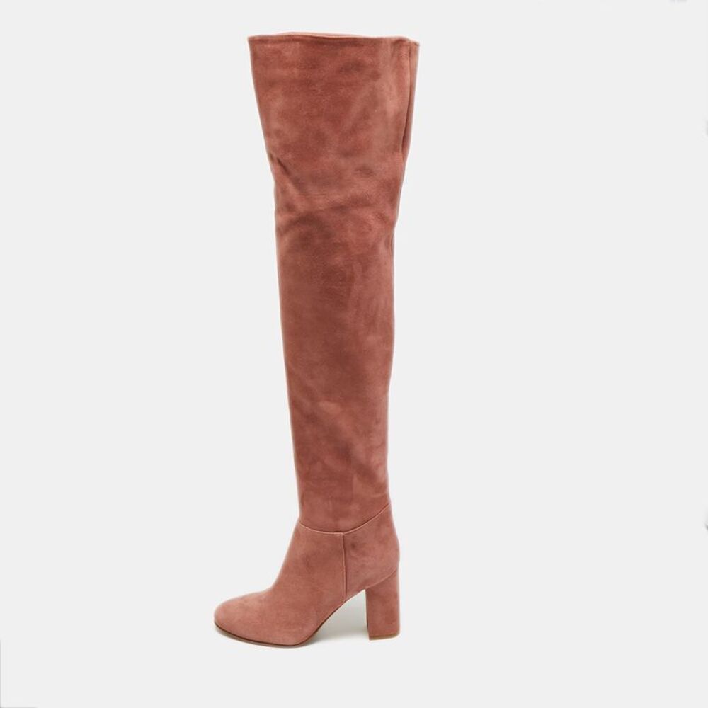 Le Silla Size 36 Pink Suede Knee Length Boots